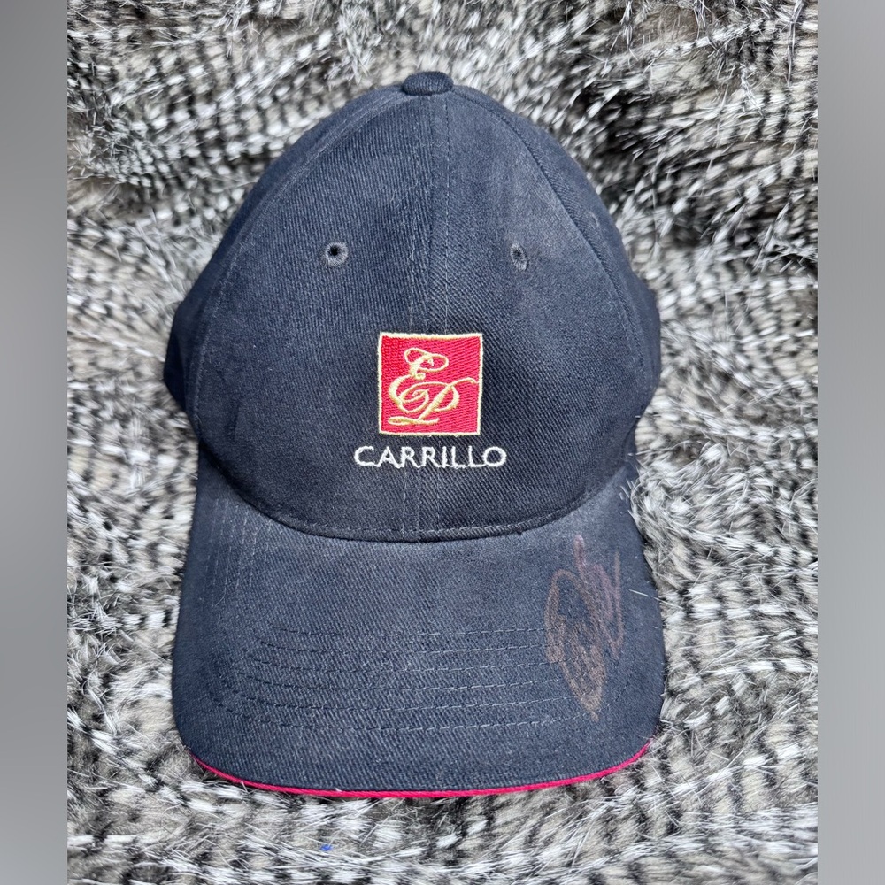 “Carrillo” Cigars Hat Cap Signed by Ernesto Perez-Carrillo Jr. Famed Cigar Maker